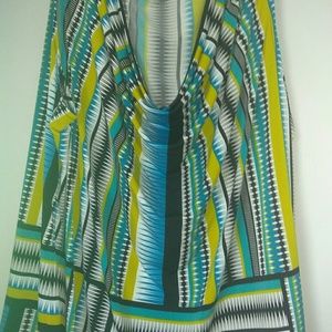 A sleeveless polyester Calvin Klein blouse